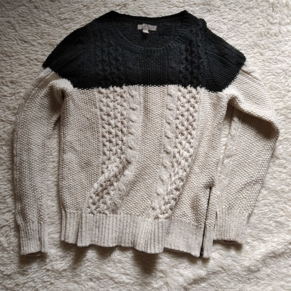 Banana Republic colorblock wool blend sweater